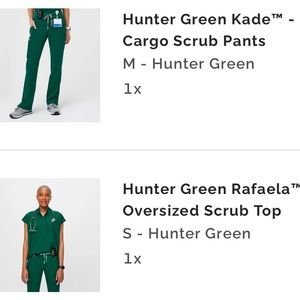 Figs Scrubs Set - Hunter Green